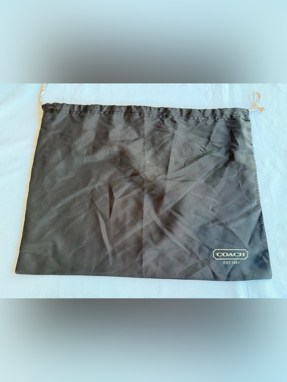 Coach Silky Dark Brown Dust Bag 19”x15”